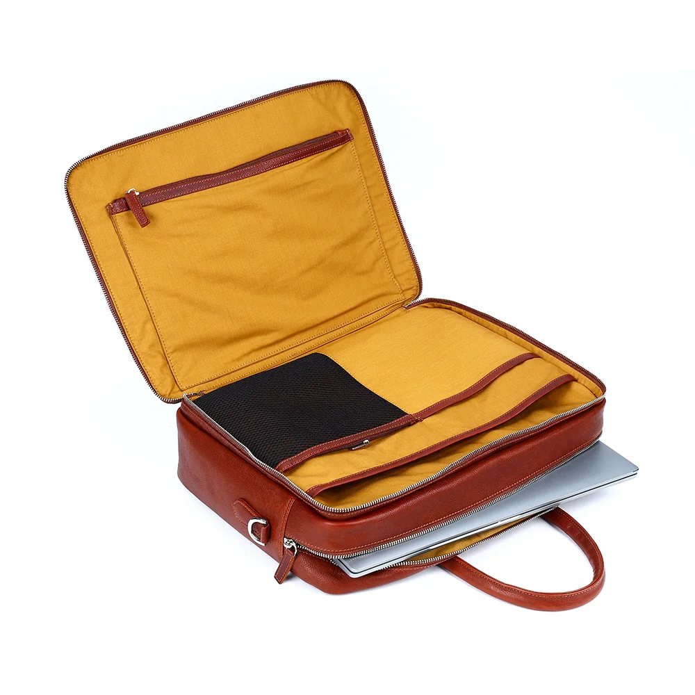 CHASE PLUS Laptop Bag Arcana brown- Oxford