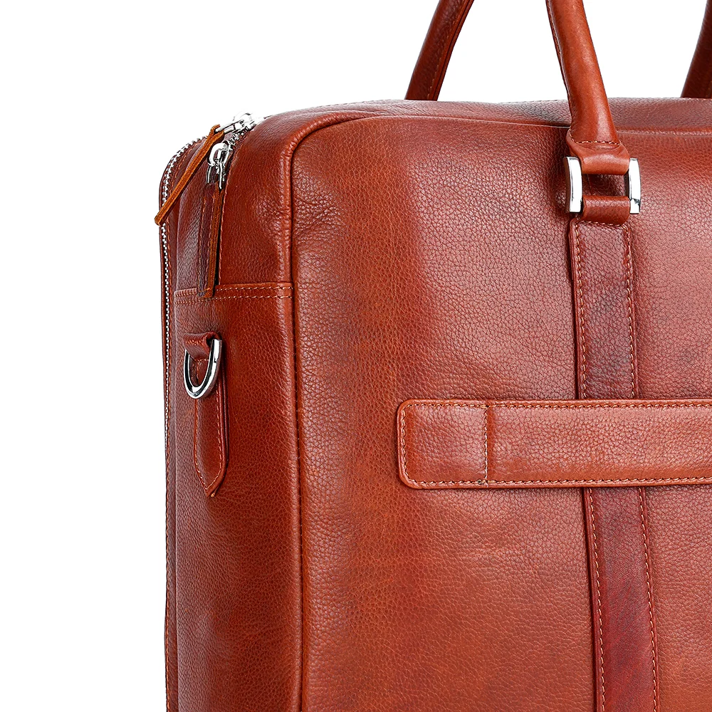 CHASE PLUS Laptop Bag Arcana brown- Oxford