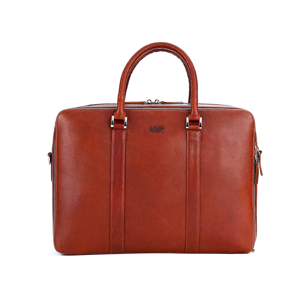 CHASE PLUS Laptop Bag Arcana brown- Oxford