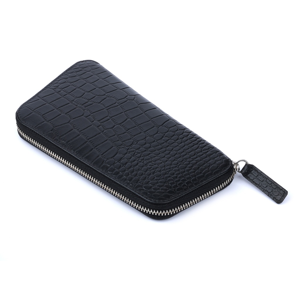 CHASE PLUS Ladies Wallet Orva black Croco 