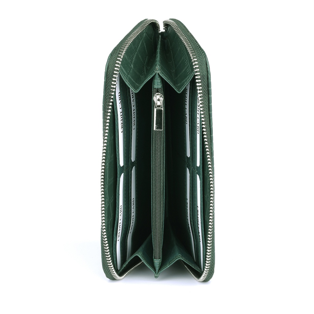 CHASE PLUS Ladies Wallet Orva green Croco