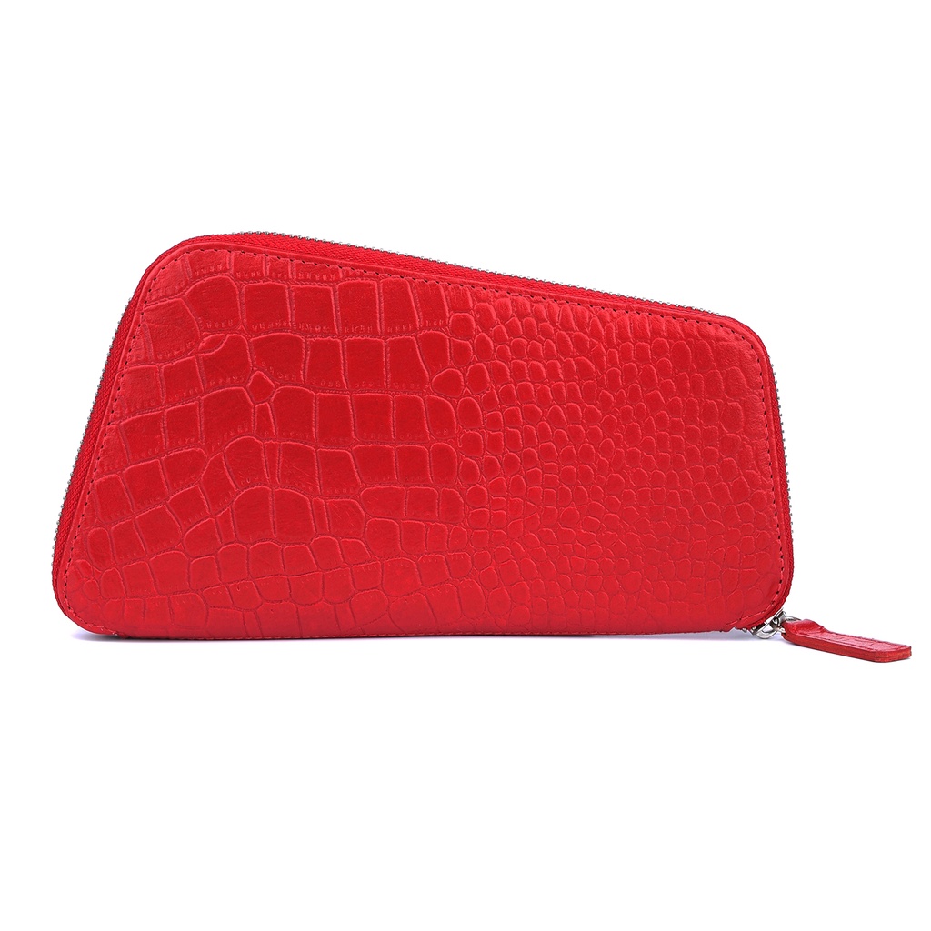 CHASE PLUS Ladies Wallet Orva red Croco