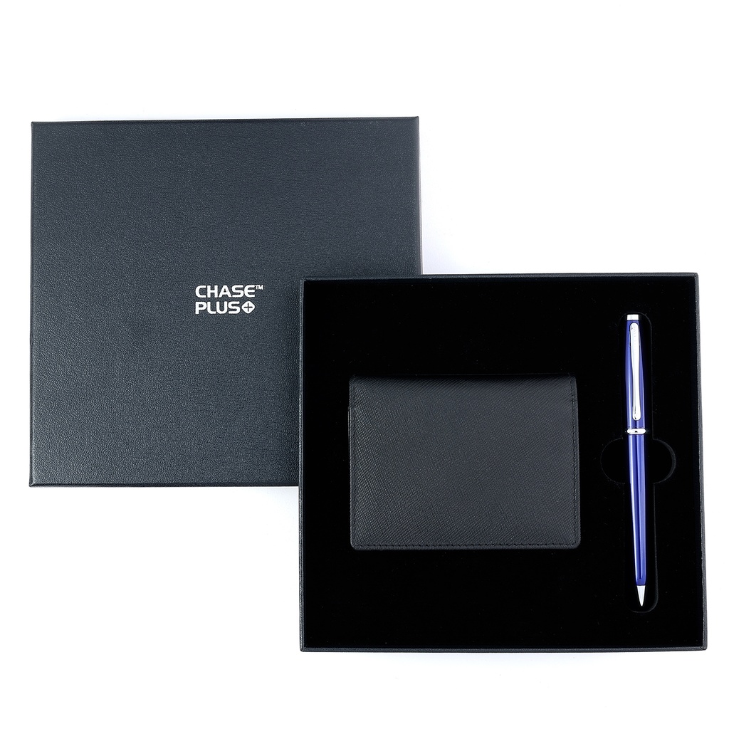 CHASE PLUS Business Gift Set-Glasgow BCH and Lexer Blue Pen
