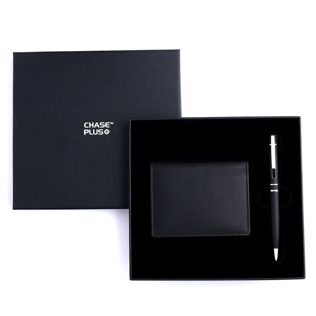 CHASE PLUS Business Gift Set- Premio BCH and Kanora Matt Black Pen