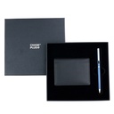 CHASE PLUS Business Gift Set- Premio BCH and Danza Matt Blue Pen