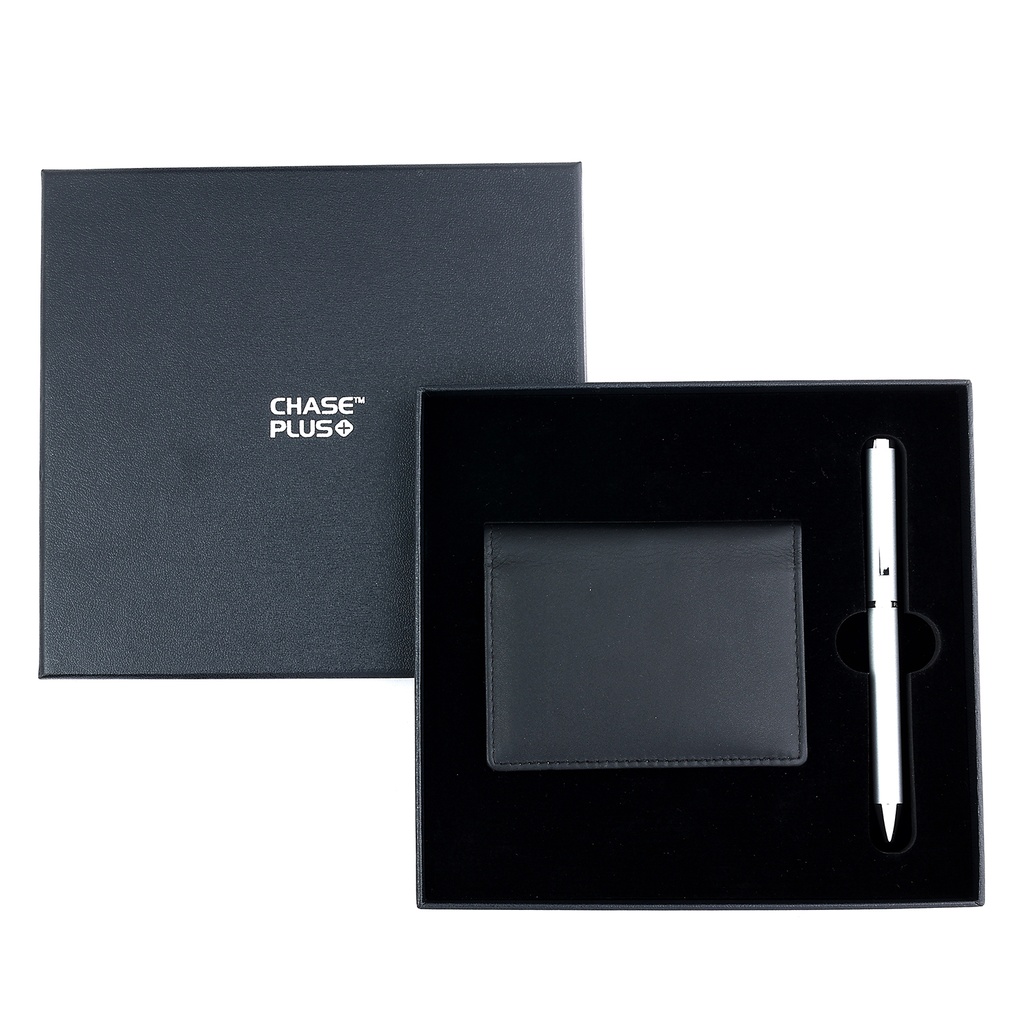 CHASE PLUS Business Gift Set- Premio BCH and Danza Matt Silver Pen