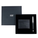 CHASE PLUS Business Gift Set-Retso Credit Card Holder and Kanora Black Chrome Pen