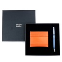  CHASE PLUS Business Gift Set- Bristol Credit Card Holder and Kanora Matt Blue Pen 