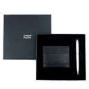 CHASE PLUS Business Gift Set- Premio Credit Card Holder and Libro Matt Silver Pen