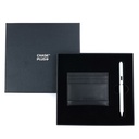CHASE PLUS Business Gift Set- Premio Credit Card Holder and Danza Matt Silver Pen 