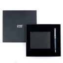CHASE PLUS Business Gift Set-Premio Men's Wallet and Libro Matt Blue Pen 