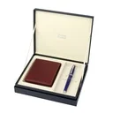CHASE PLUS Business Gift Set Oxford Men's Wallet and Lexer Blue Pen 