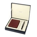 CHASE PLUS Business Gift Set Oxford Men's Wallet and Lexer Black Pen 