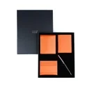 CHASE PLUS Business Gift Set Bristol Men's Wallet, Credit Card Holder, BCH and Lexer Black Rosegold Pen