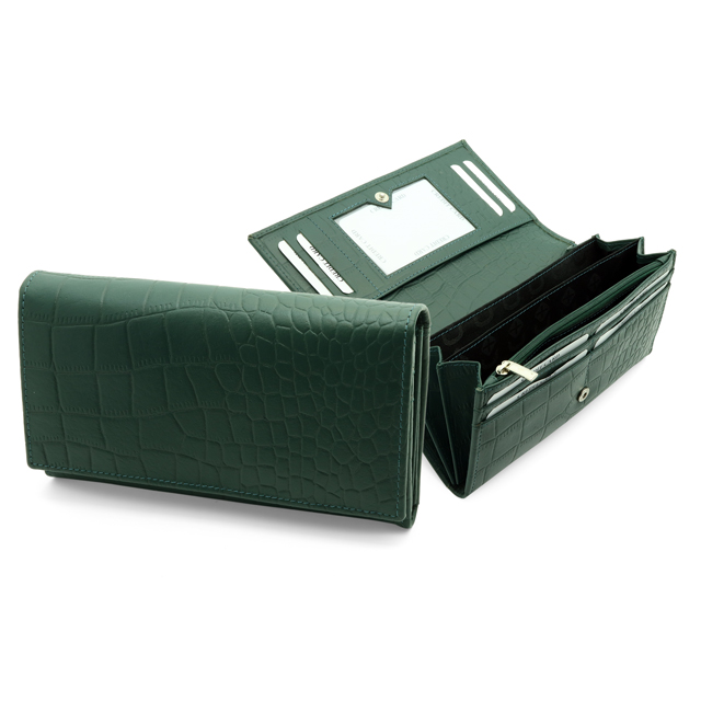 CHASE PLUS Ladies Wallet Fiora green Croco