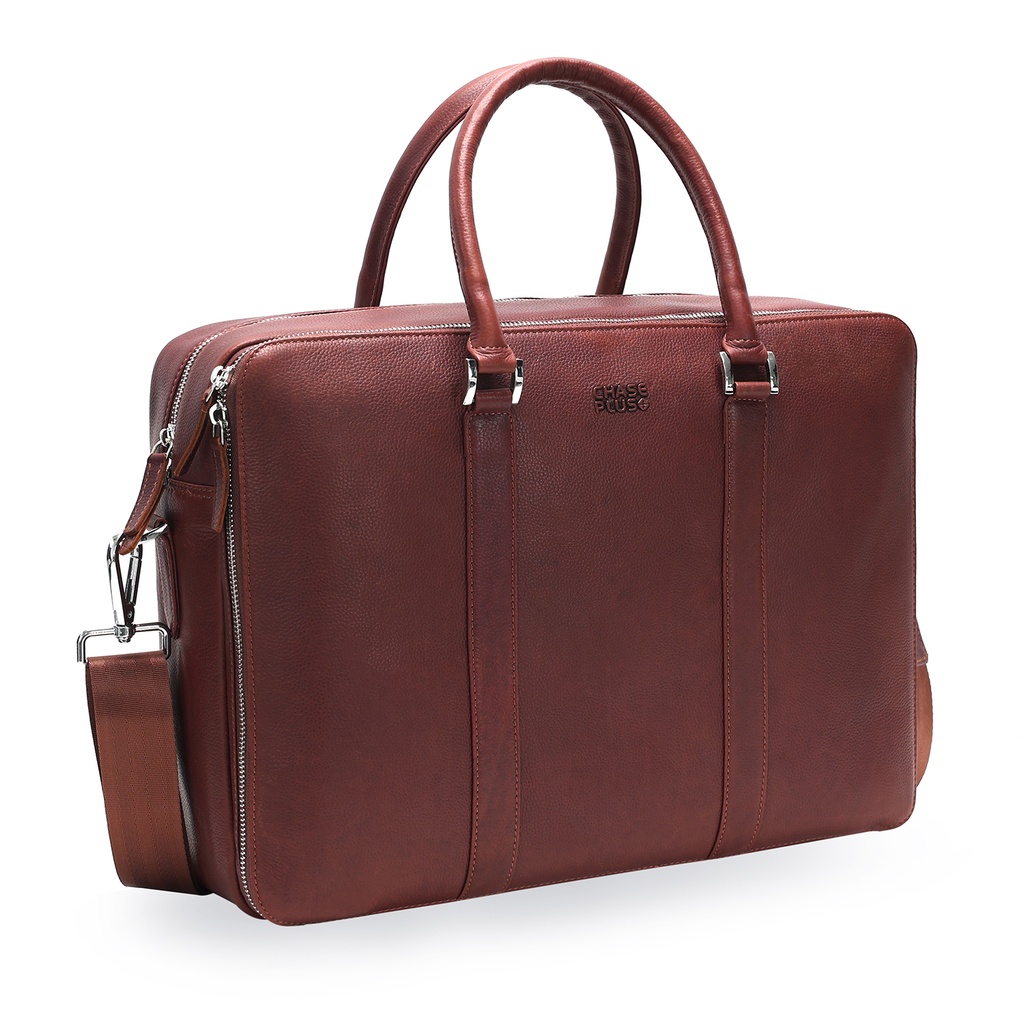 CHASE PLUS Laptop Bag Arcana brown- Oxford