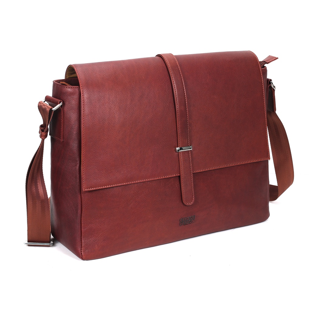 CHASE PLUS Laptop Bag Monarch brown - Oxford