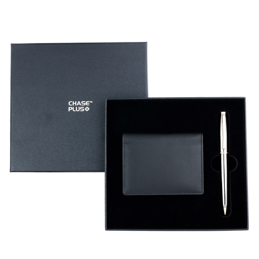 [CMB8855-1] CHASE PLUS Business Gift Set- Premio BCH and Lexer Gun Metal Pen