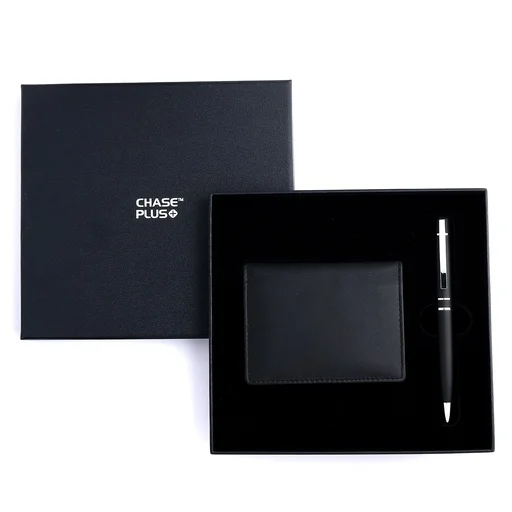 CHASE PLUS Business Gift Set- Premio BCH and Kanora Matt Black Pen