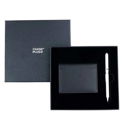 CHASE PLUS Business Gift Set- Premio BCH and Danza Matt Silver Pen