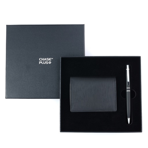 [CMB8853-1] CHASE PLUS Business Gift Set- Retso BCH and Kanora Matt Black Pen 
